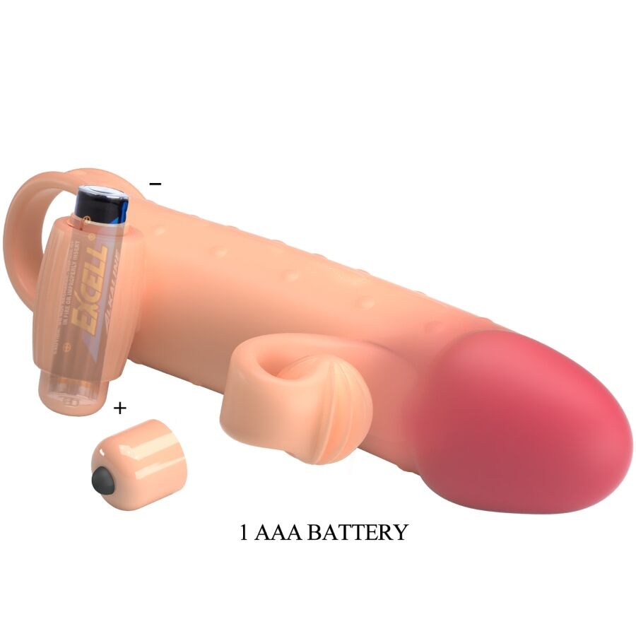 ROMANCE - VIBRATING PENIS SLEEVE NATURAL - Amore24