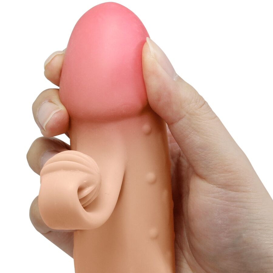 ROMANCE - VIBRATING PENIS SLEEVE NATURAL - Amore24