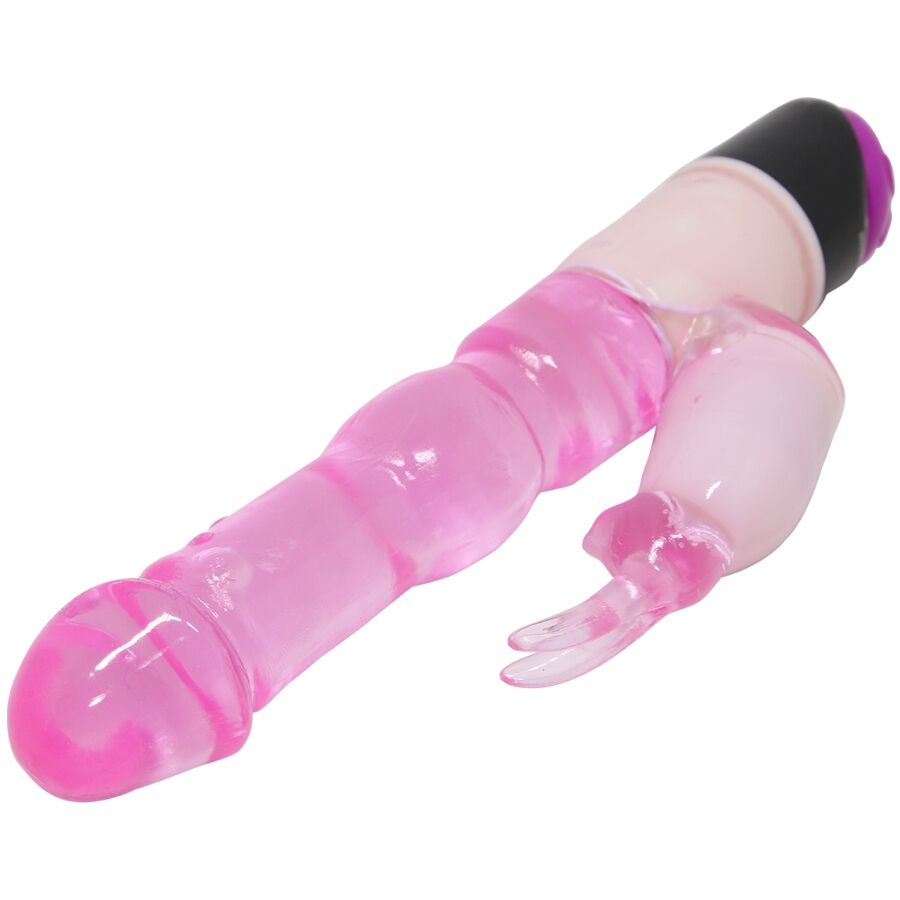 BAILE - WAVES OF PLEASURE FANTASY VIBRATOR WITH RABBIT 23 CM - Amore24