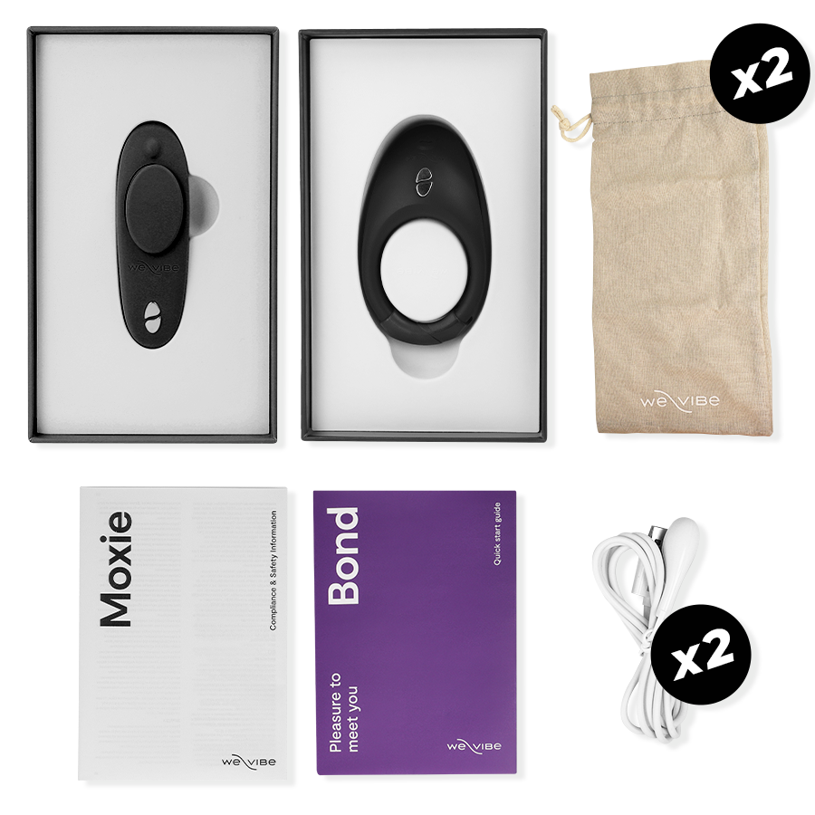 WE-VIBE - TEASE US SET BOND + MOXIE - Amore24