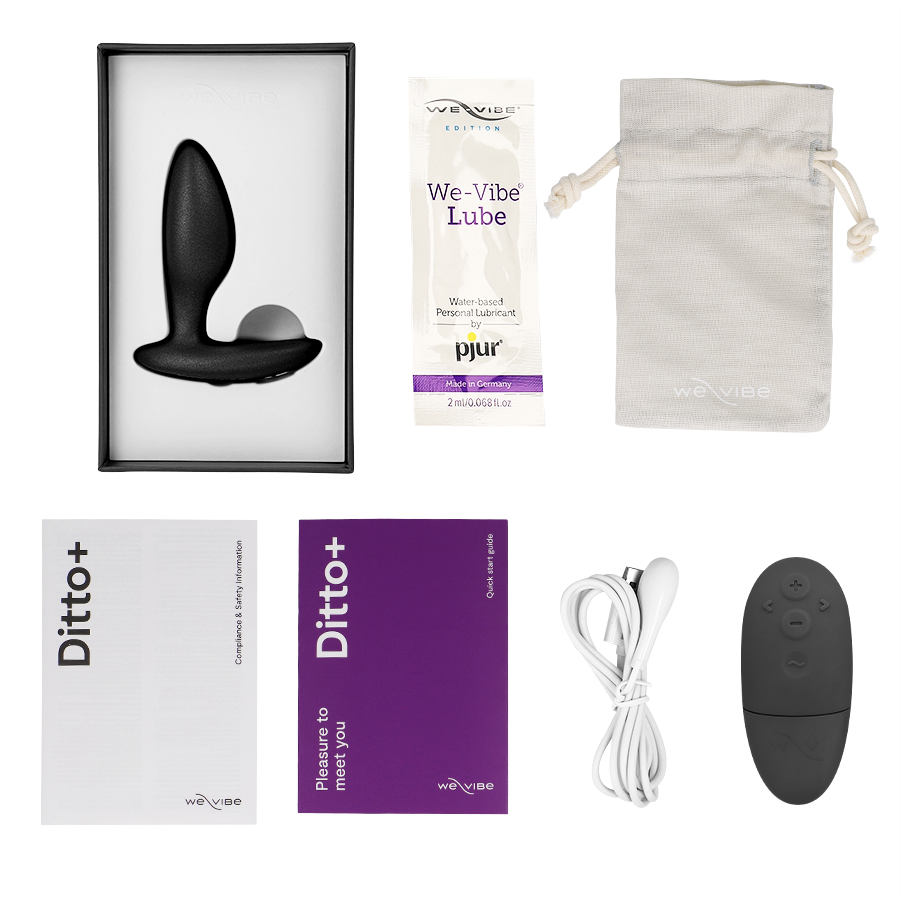 WE-VIBE - VECTOR+ BLACK PROSTATE MASSAGER - Amore24