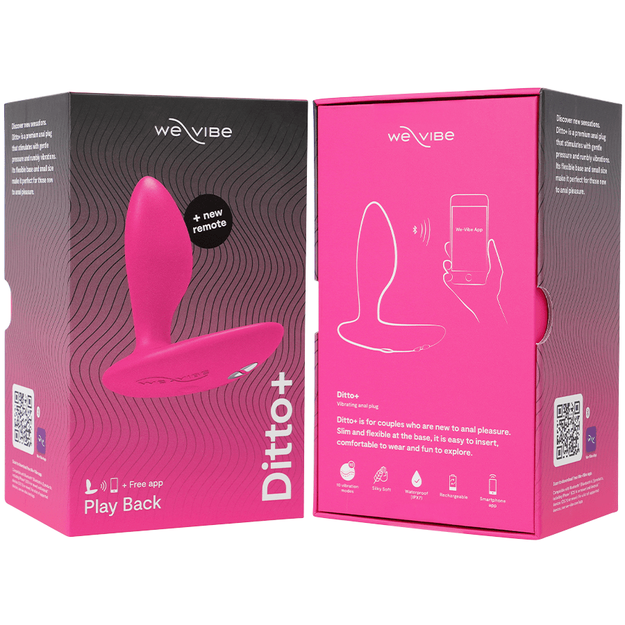 WE - VIBE - DITTO+ ANAL PLUG VIBRATOR BLACK - Amore24
