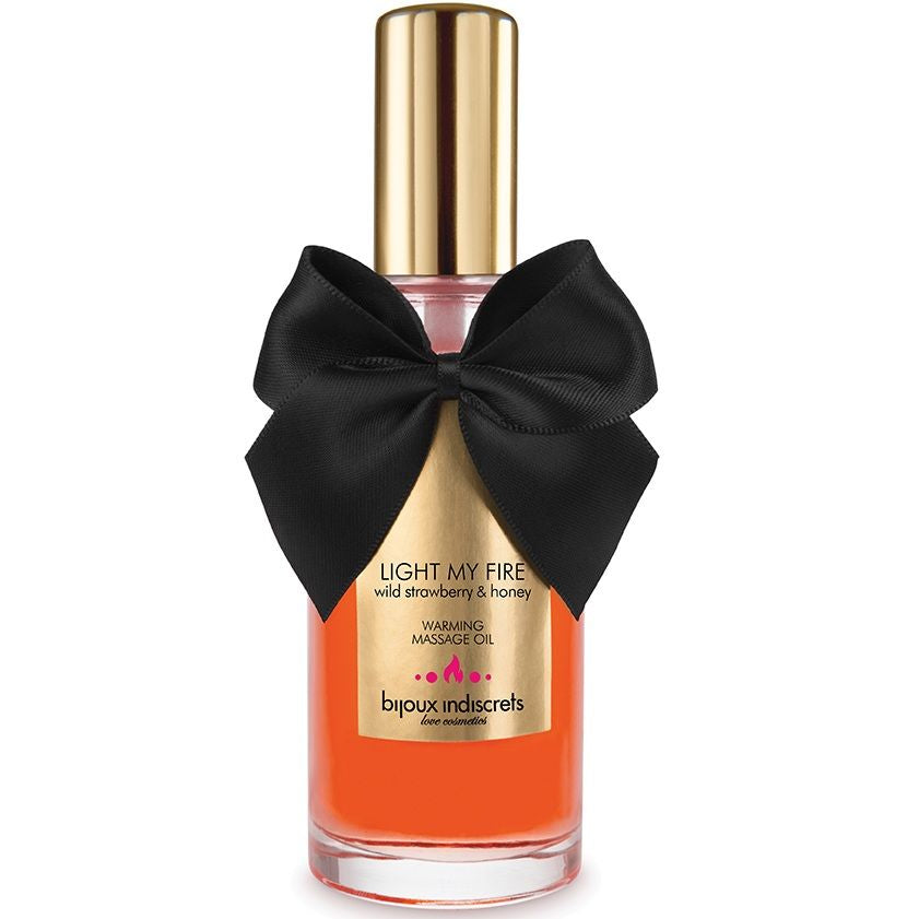BIJOUX - MASSAGE OIL HEAT EFFECT STRAWBERRY AROMA - Amore24