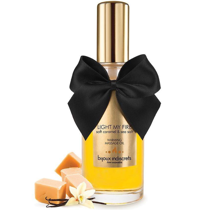 BIJOUX - MASSAGE OIL HEAT EFFECT CARAMEL AROMA - Amore24