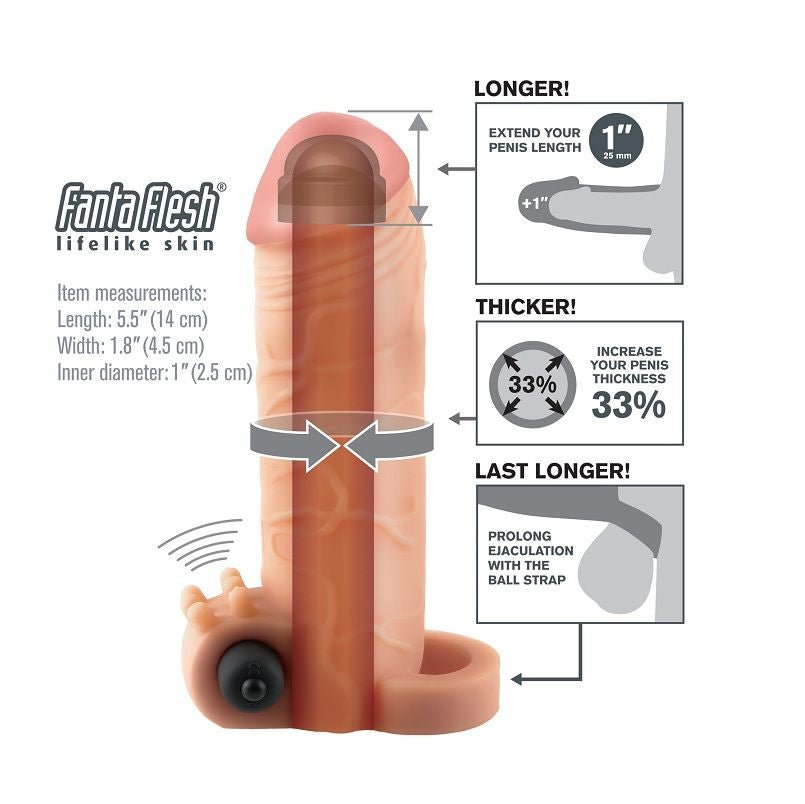 FANTASY X - TENSIONS - VIBRATING REAL FEEL 1 EXTENSION - Amore24