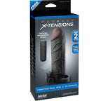 FANTASY X - TENSIONS - VIBRATING REAL FEEL 2 EXTENSION BLACK - Amore24