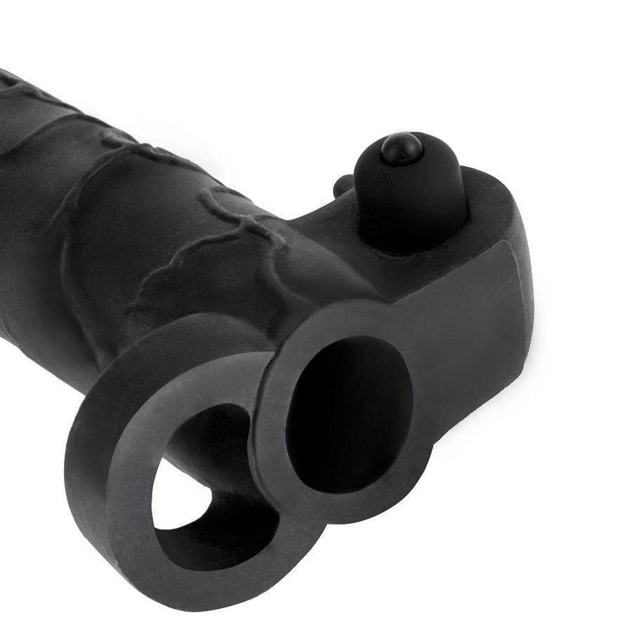 FANTASY X - TENSIONS - VIBRATING REAL FEEL 2 EXTENSION BLACK - Amore24