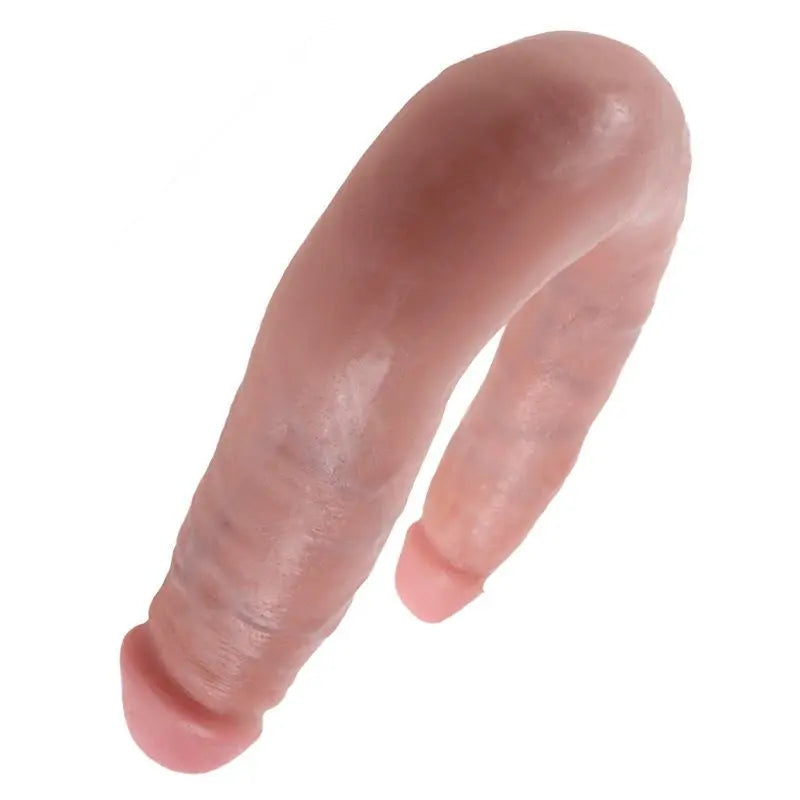 KING COCK - U-SHAPED SMALL DOUBLE TROUBLE FLESH 12.7 CM - Amore24