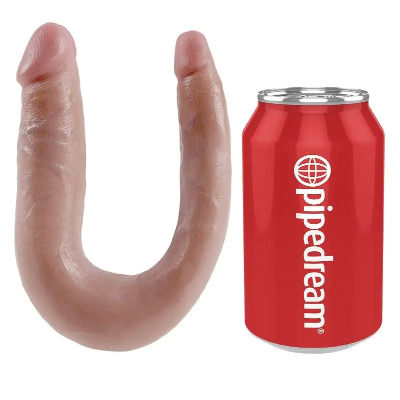 KING COCK - U-SHAPED SMALL DOUBLE TROUBLE FLESH 12.7 CM - Amore24