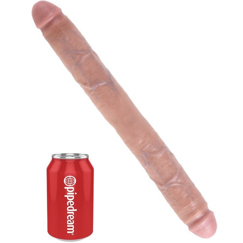 KING COCK - THICK DOUBLE DILDO FLESH 40.6 CM - Amore24