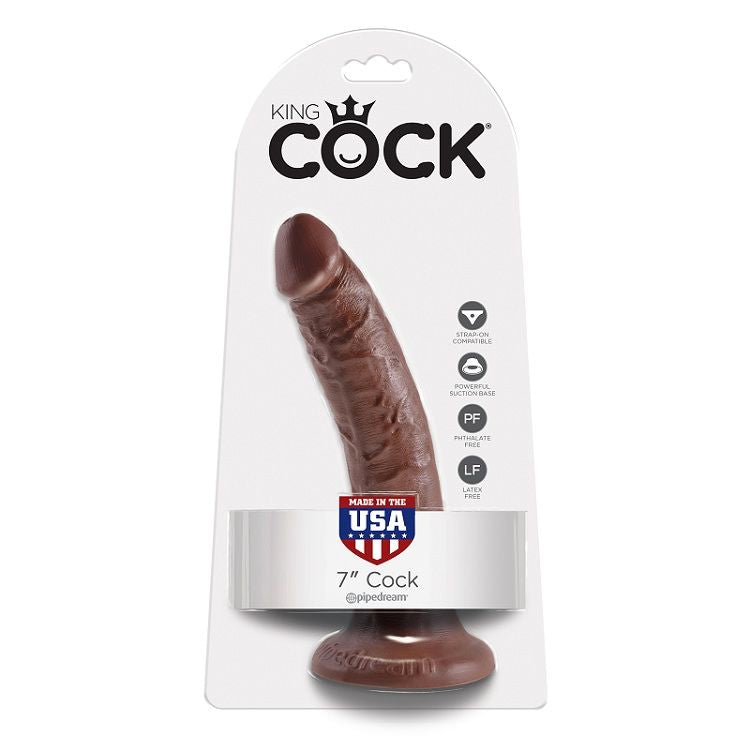 KING COCK - 7 DILDO CHOCOLATE 17.8 CM - Amore24