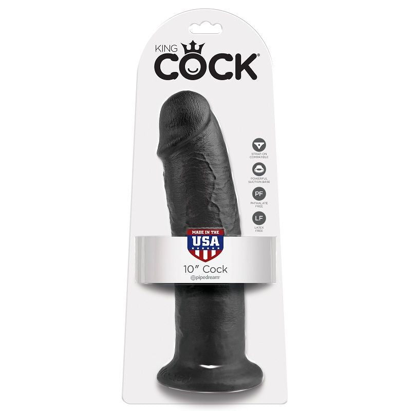 KING COCK - 10 DILDO BLACK 25 CM - Amore24