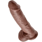 KING COCK - 10 DILDO BROWN WITH BALLS 25.4 CM - Amore24