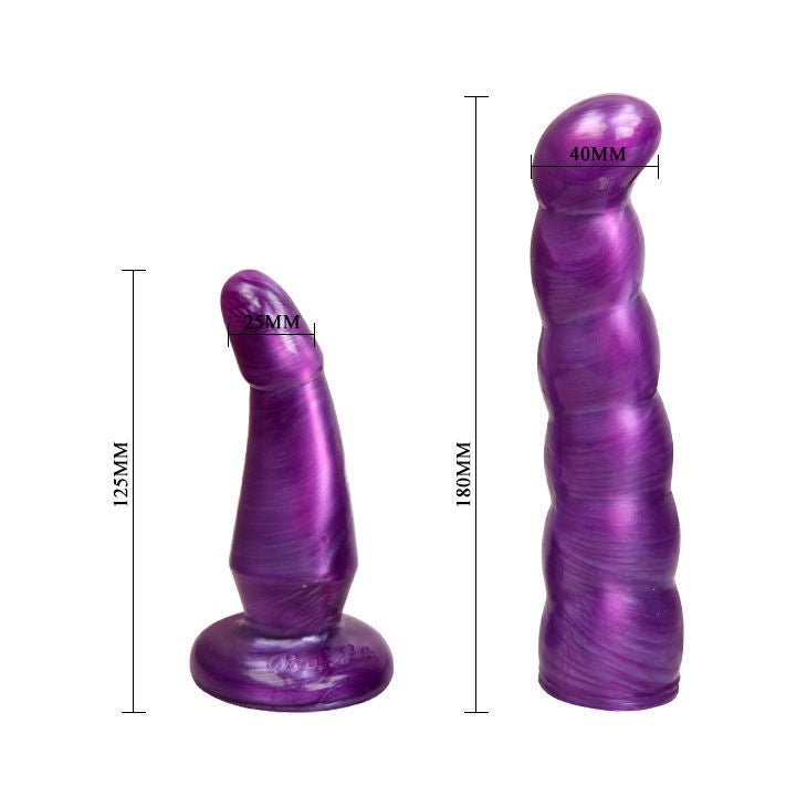 BAILE - LILAC FEMALE ANAL AND VAGINAL HARNESS GPOINT 17 CM - Amore24