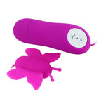 BAILE - LOVE EGGS BUTTERFLY CLITORIS STIMULATOR 12 SPEEDS LILAC REMOTE CONTROL - Amore24