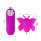 BAILE - LOVE EGGS BUTTERFLY CLITORIS STIMULATOR 12 SPEEDS LILAC REMOTE CONTROL - Amore24