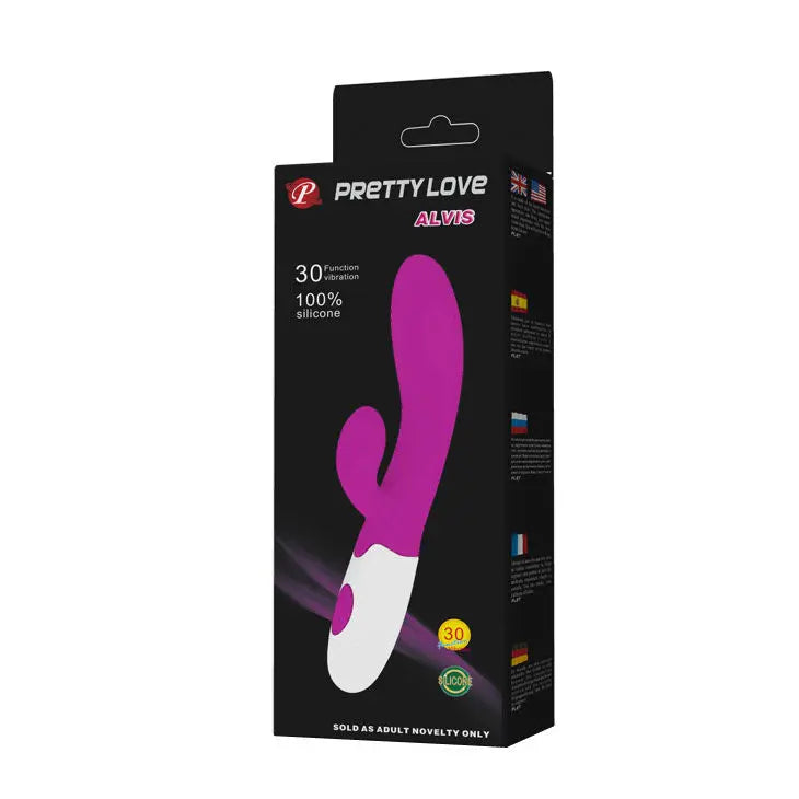 PRETTY LOVE - FLIRTATION ALVIS VIBRATOR WITH CLITORIS STIMULATOR - Amore24