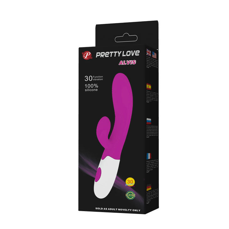 PRETTY LOVE - FLIRTATION ALVIS VIBRATOR WITH CLITORIS STIMULATOR - Amore24