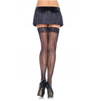 LEG AVENUE - TIGHTS WITH SEAM AND LACE ON TOP - Amore24