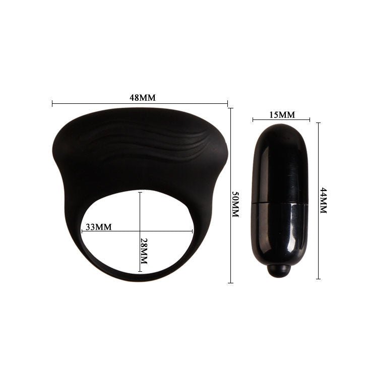 PRETTY LOVE - BERTRAM BLACK VIBRATOR RING - Amore24