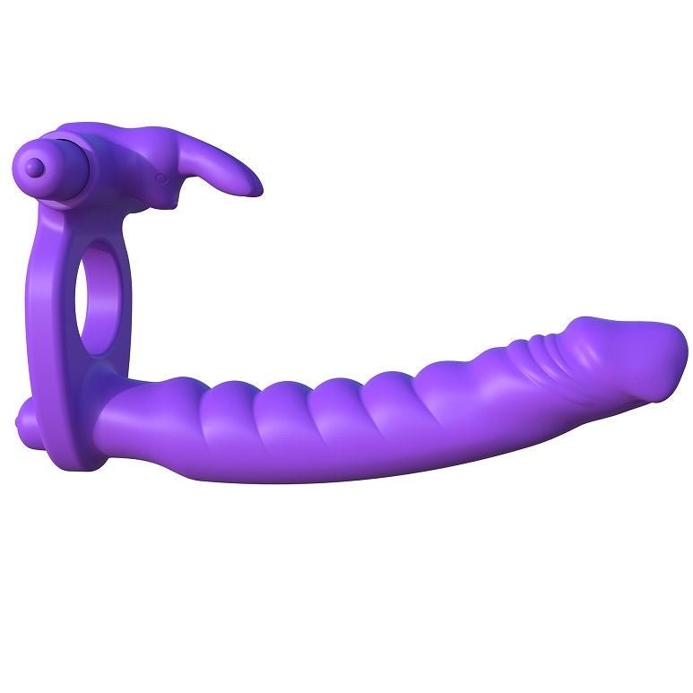 FANTASY C - RINGZ - SILICONE DOUBLE VIBRATOR RABBIT - Amore24