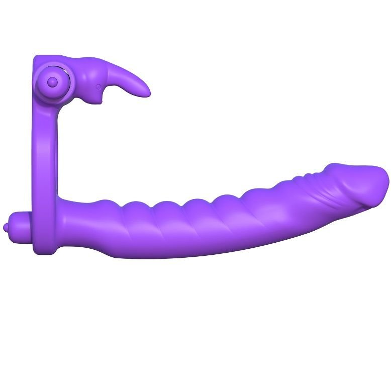 FANTASY C - RINGZ - SILICONE DOUBLE VIBRATOR RABBIT - Amore24