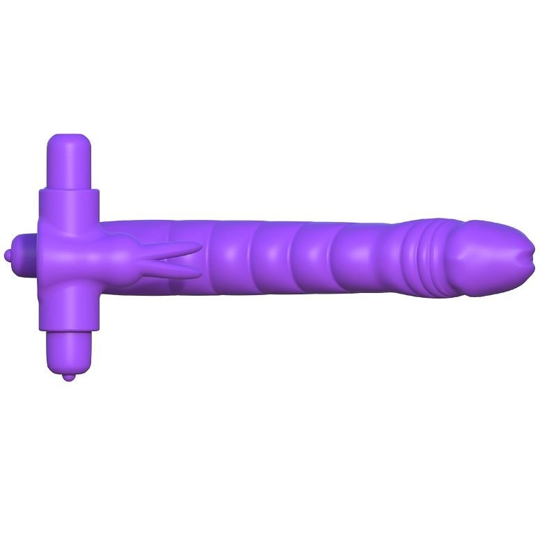 FANTASY C - RINGZ - SILICONE DOUBLE VIBRATOR RABBIT - Amore24