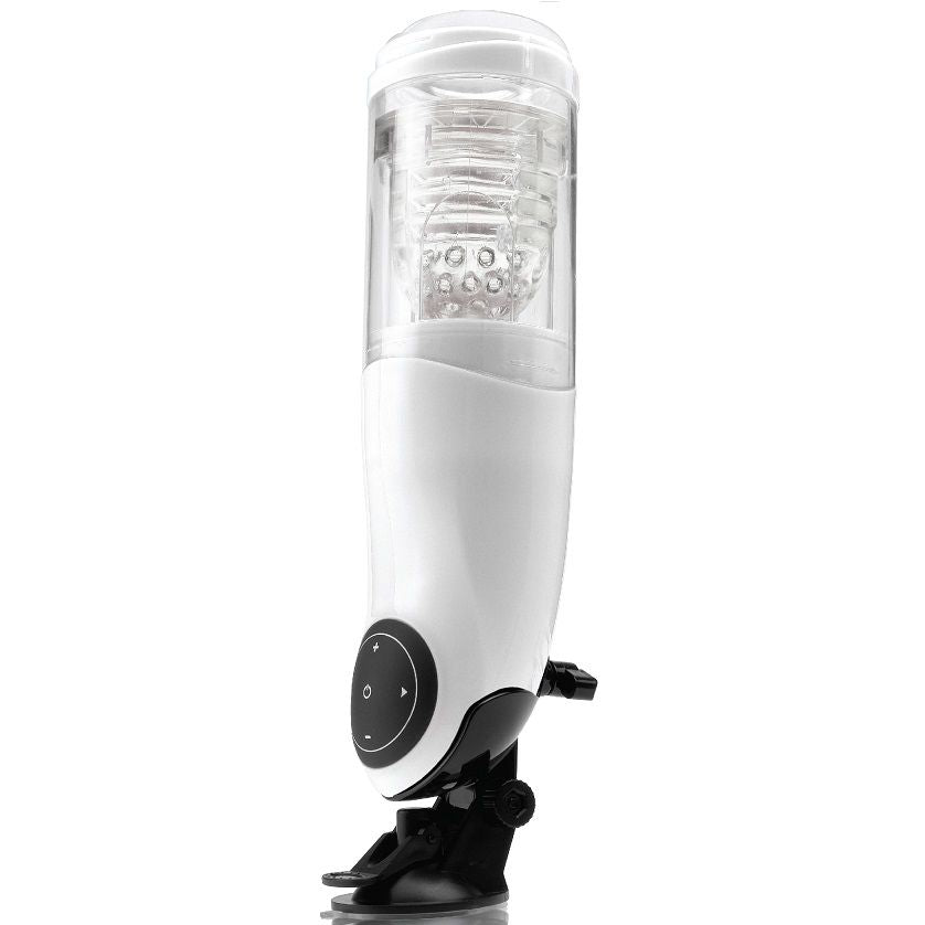 EXTREME TOYZ - PDX MEGA BATOR USB MALE MASTURBATOR VAGINA WHITE - Amore24