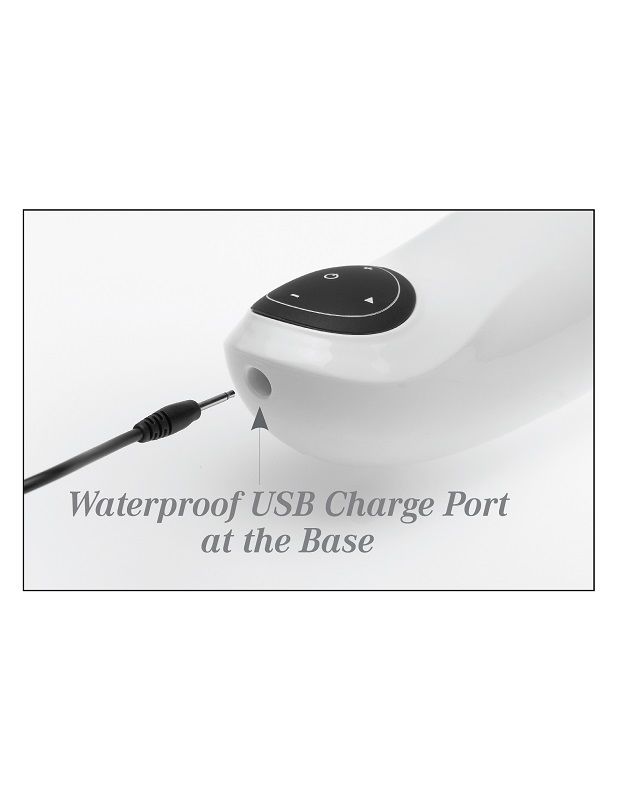 EXTREME TOYZ - PDX MEGA BATOR USB MALE MASTURBATOR VAGINA WHITE - Amore24