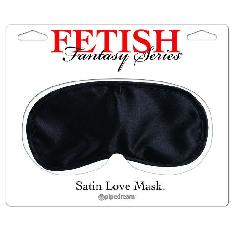FETISH FANTASY SERIES - SATIN LOVE MASK BLACK - Amore24