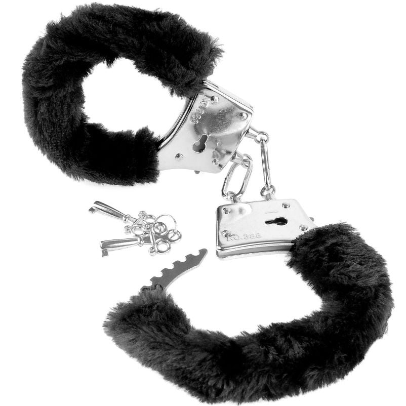 FETISH FANTASY SERIES - FURRY CUFFS BLACK - Amore24