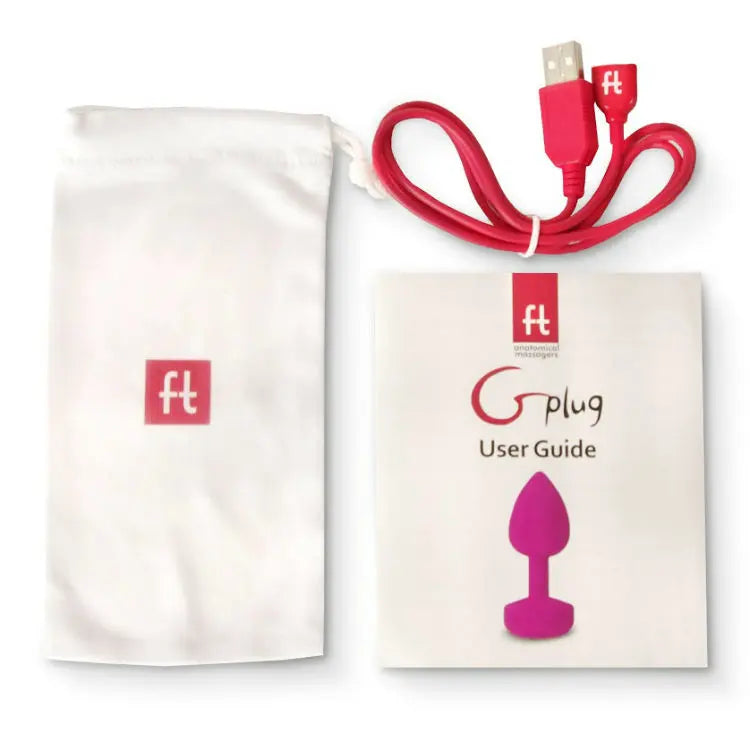 G-VIBE - FUNTOYS GPLUG ANAL RECHARGEABLE VIBRATOR SMALL NEON PINK 3CM - Amore24