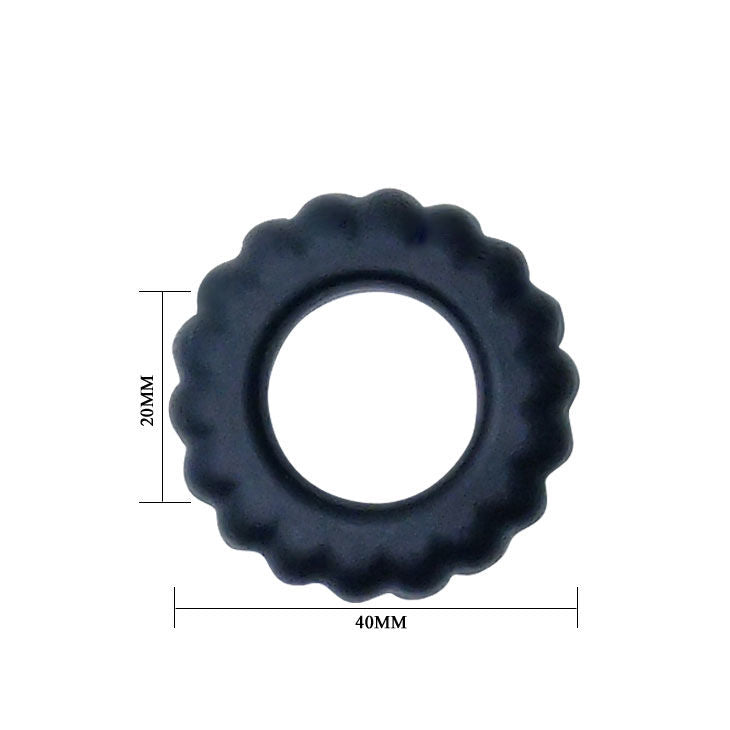 BAILE - TITAN COCKRING BLACK 2 CM - Amore24