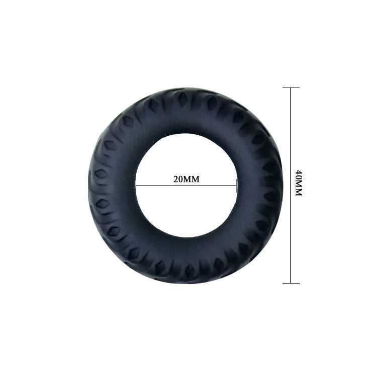 BAILE - TITAN COCKRING BLACK GREEN 2 CM - Amore24