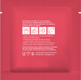 CONFORTEX - STRAWBERRY CONDOM 144 UNITS - Amore24
