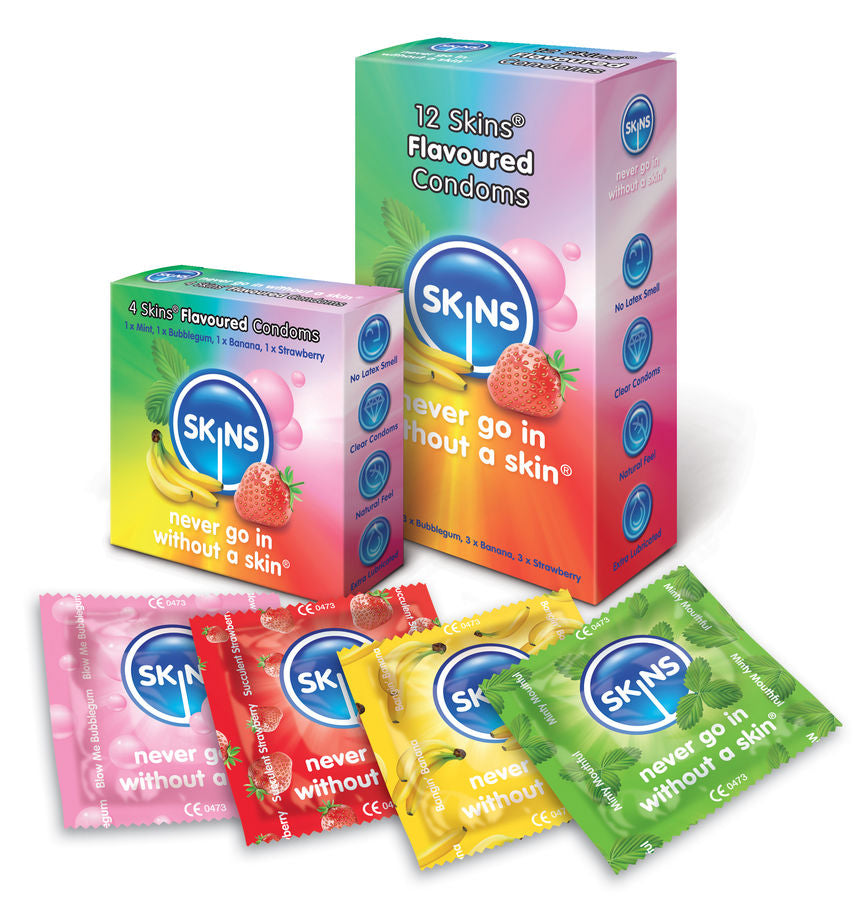 SKINS - CONDOM FLAVOURS 12 PACK - Amore24