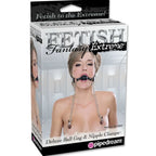 FETISH FANTASY EXTREME - DELUXE BALL GAG AND NIPPLE CLAMPS - Amore24