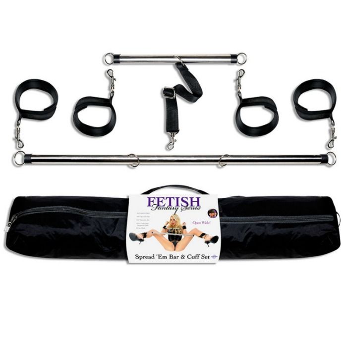 FETISH FANTASY SERIES - SERIES SPREAD EM BAR AND CUFF SET - Amore24