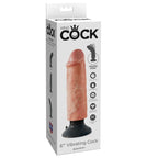 KING COCK - 15.24 CM VIBRATING COCK FLESH - Amore24