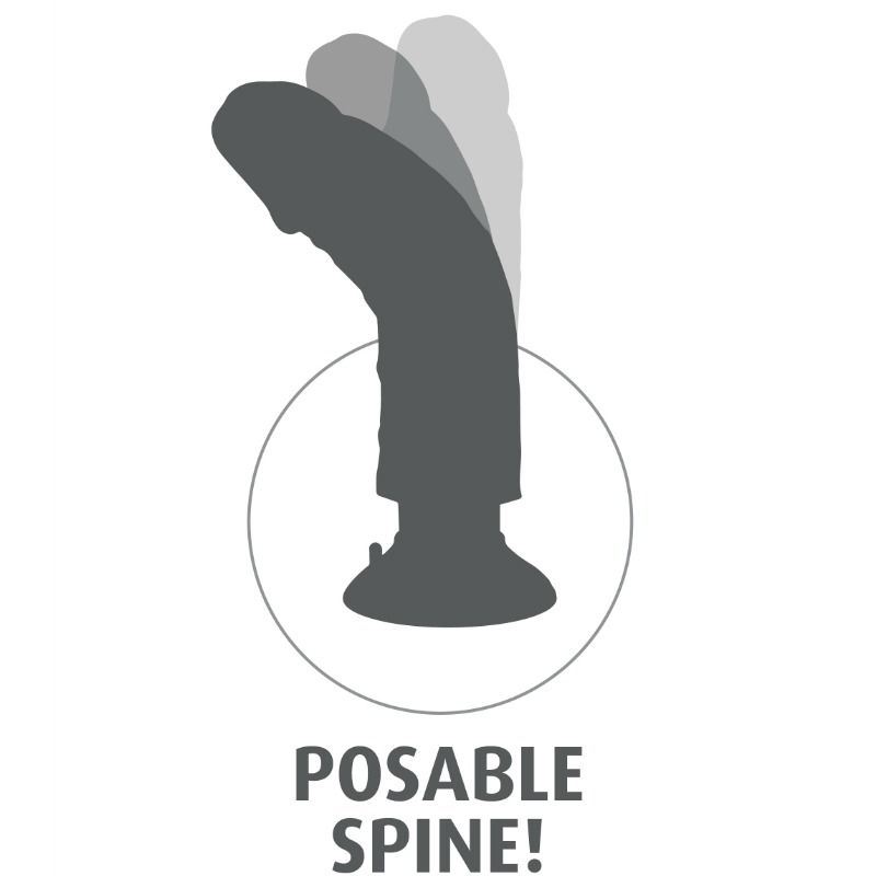 KING COCK - 15.24 CM VIBRATING COCK FLESH - Amore24