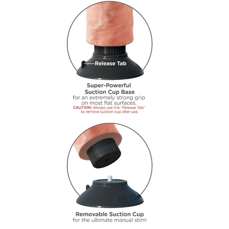KING COCK - 25.5 CM VIBRATING COCK FLESH - Amore24