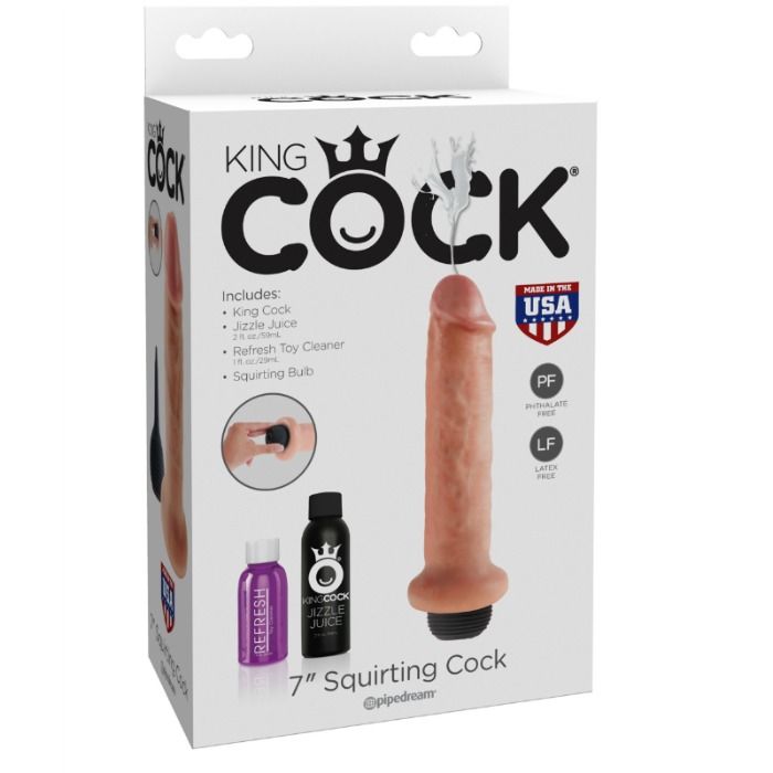 KING COCK - 17.8 CM SQUIRTING DILDO - Amore24