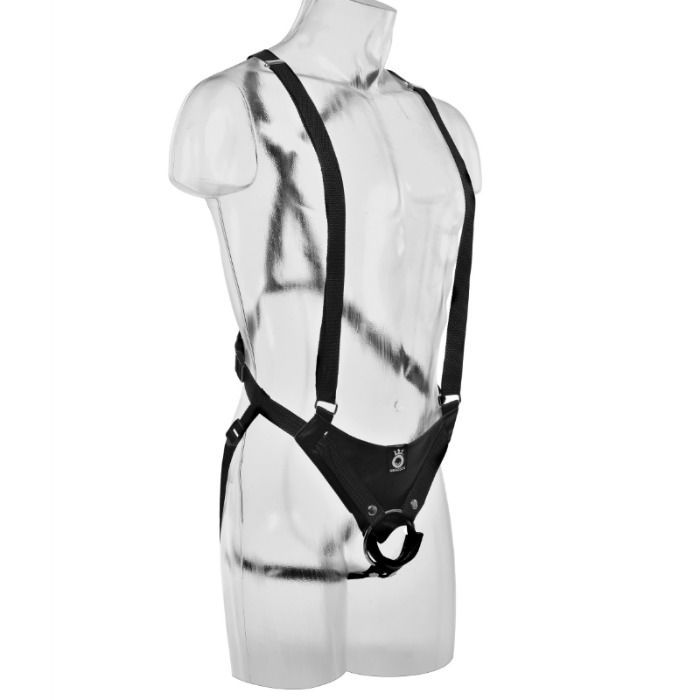 KING COCK - 30.5 CM HOLLOW STRAP-ON SUSPENDER SYSTEM - FLESH - Amore24