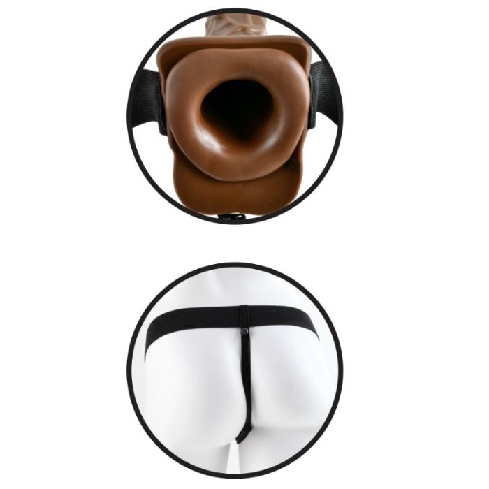 FETISH FANTASY SERIES - SERIES 7 HOLLOW STRAP - ON WITH BALLS - Amore24