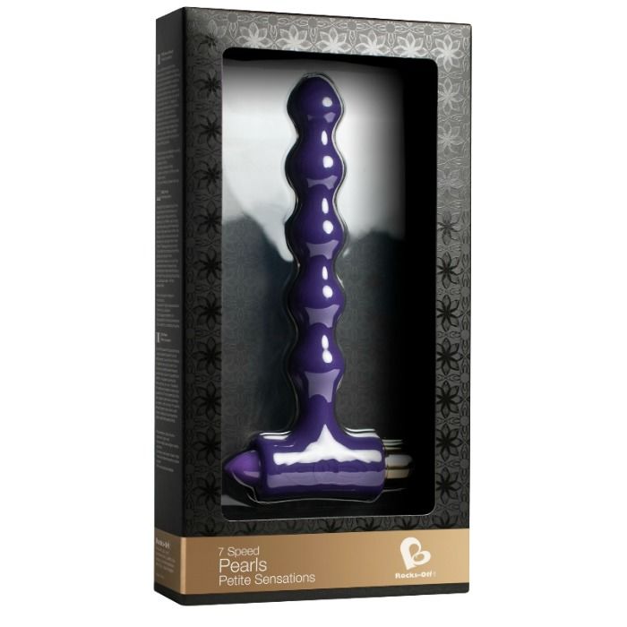ROCKS - OFF - ANAL PLUG WITH VIBRATION AND RIVERLES PETITE SENSATIONS PEARLS - Amore24