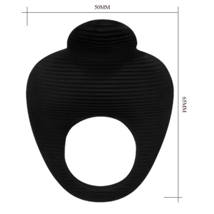 PRETTY LOVE - THIMBLE VIBRATOR RING BLACK - Amore24