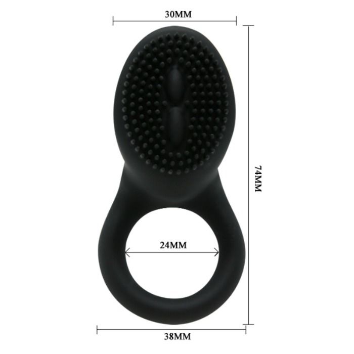 PRETTY LOVE - COBRA VIBRATOR RING BLACK - Amore24