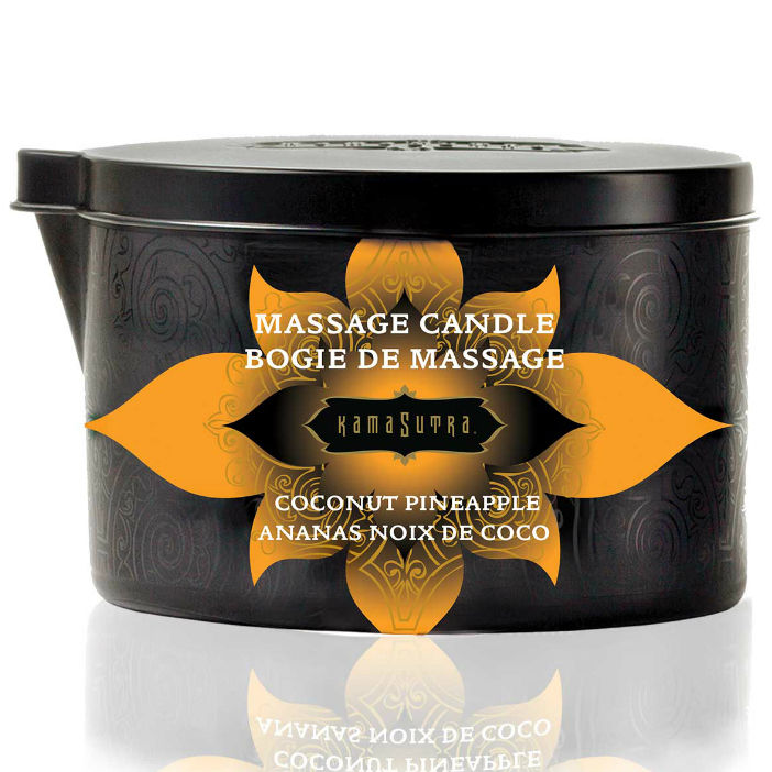 KAMASUTRA - COCONUT AND PINEAPPLE MASSAGE CANDLE 170GR - Amore24