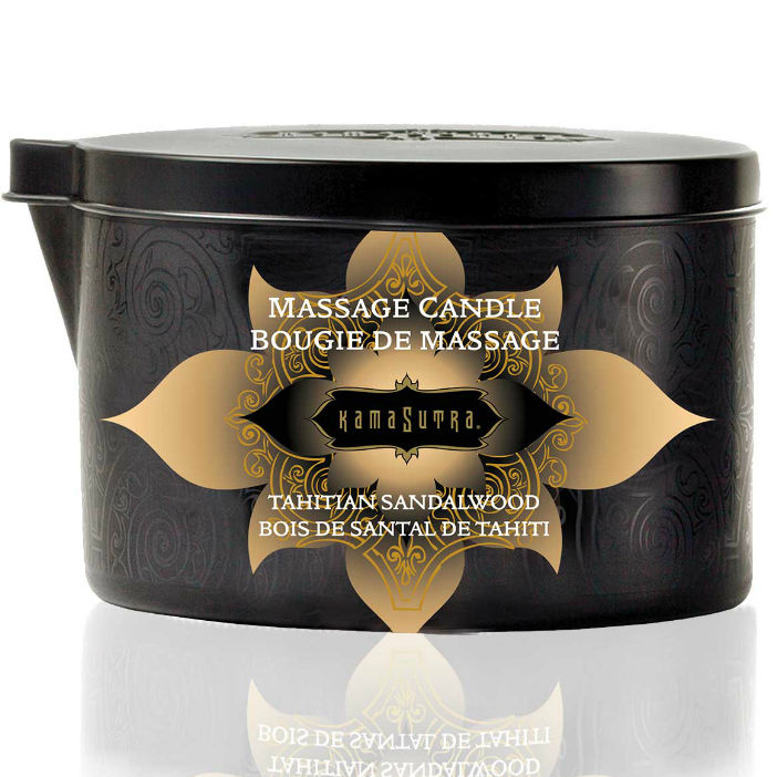 KAMASUTRA - VANILLA AND SANDALWOOD MASSAGE CANDLE 170 GR - Amore24
