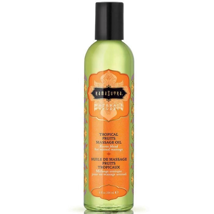 KAMASUTRA - NATURALS MASSAGE OIL TROPICAL FRUITS 236ML - Amore24